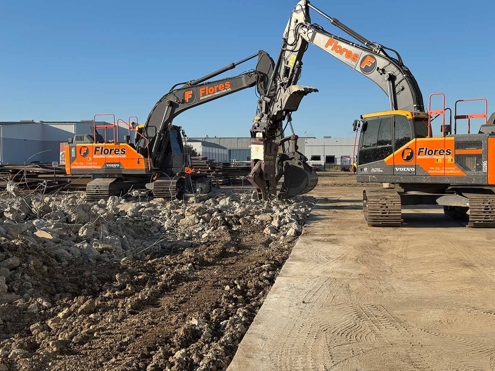 Concrete removal and site work serving Copperopolis, California