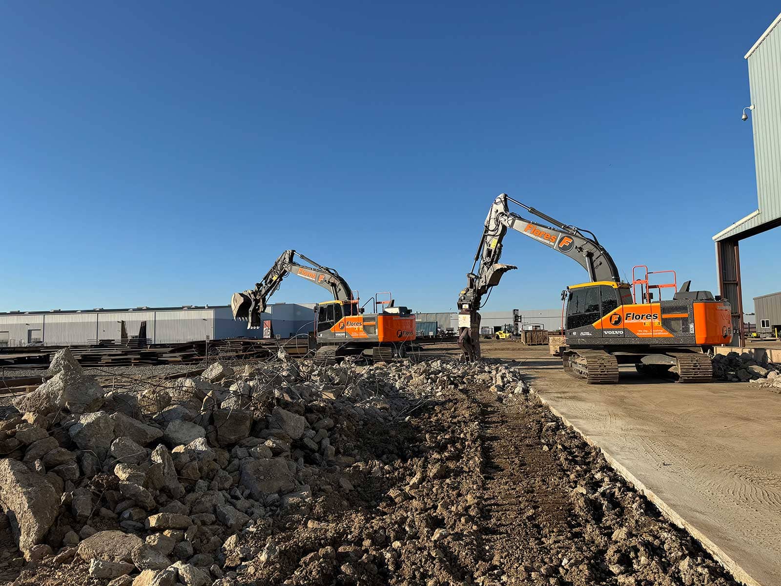 Concrete removal and site work serving Denair, California