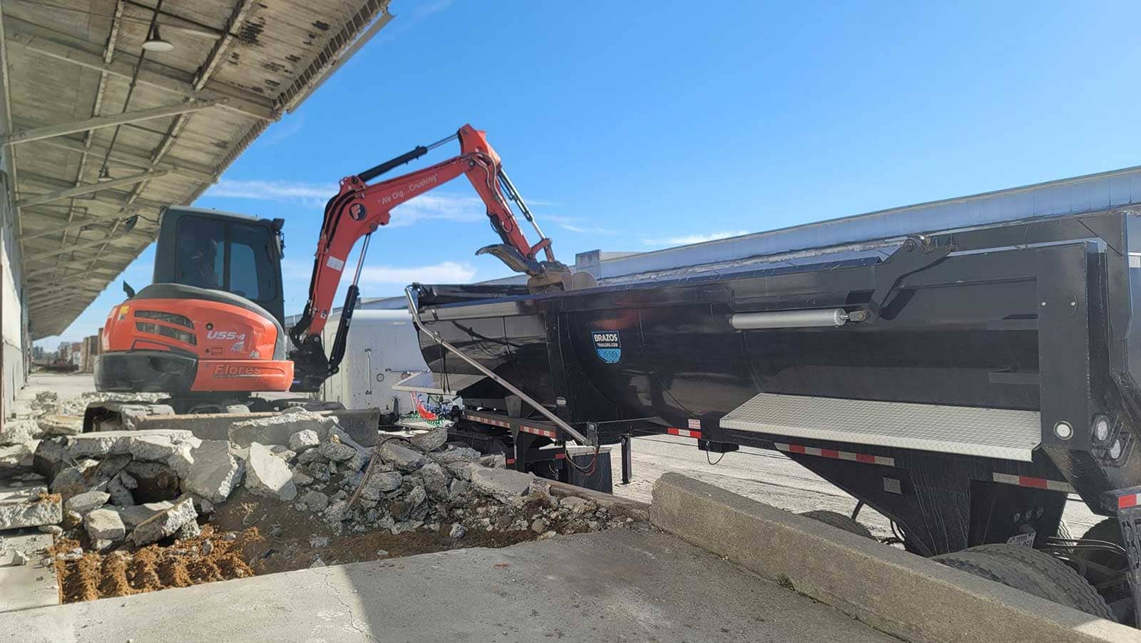 Concrete removal and site work serving Brentwood, California